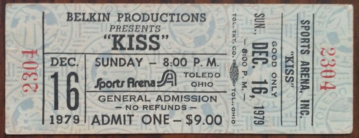 KISS @ Toledo Sports Arena in ’79