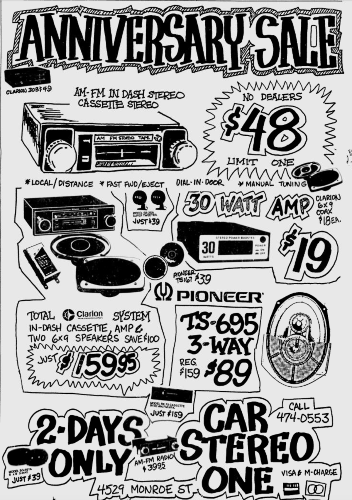Car Stereo One, 5855 W. Central Ave. Retro Toledo Metro